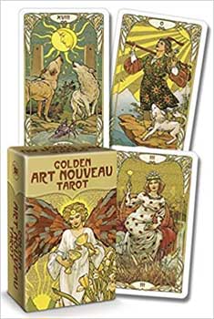 Golden Art Nouveau Mini Tarot By Giulia F Massaglia