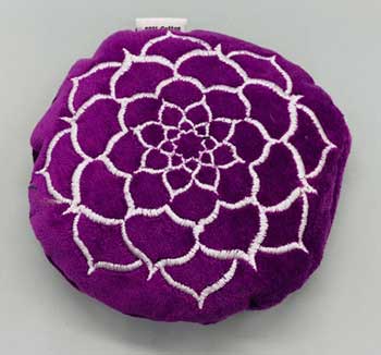 4 1-2" Purple Velvet Lotus Cushion