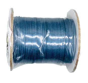 Navy Waxed Cotton Cord 1mm 100 Yds