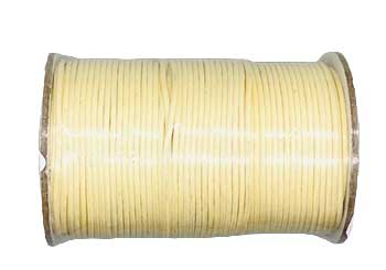 Cream Waxed Cotton Cord 2mm 100 Yds