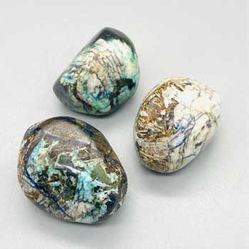 1 Lb Azurite-malachite Tumbled Stones