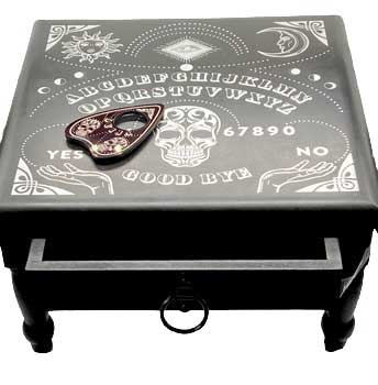 11 1-2x 11 1-2" Black Ouija Altar Table