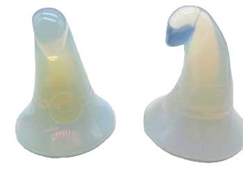 (set Of 2) 1 3-4" Witch's Hat Opalite