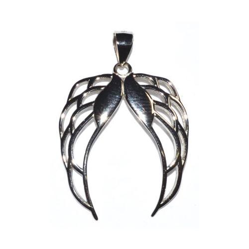 1 1-4" Pair Angel Wings Sterling Pendant - Nakhti By Kali J.N.S