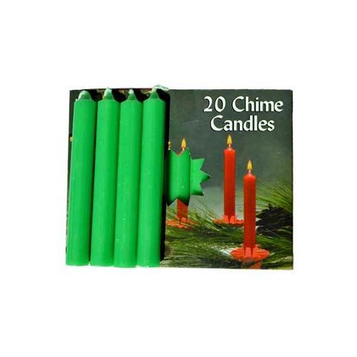 1-2" Emerald Green Chime Candle 20 Pack - Nakhti By Kali J.N.S