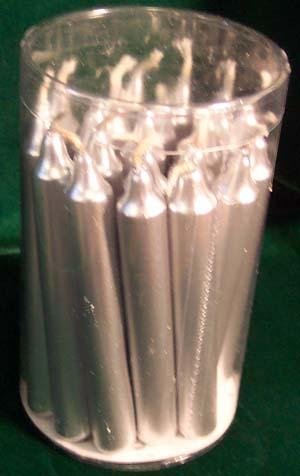 1-2" Silver Chime Candle 20 Pack - Nakhti By Kali J.N.S