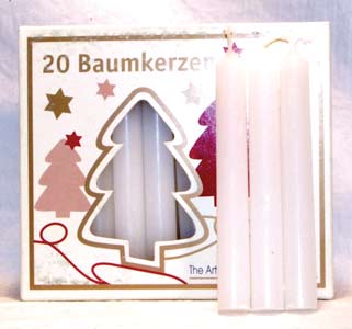 1-2" White Chime Candle 20 Pack - Nakhti By Kali J.N.S