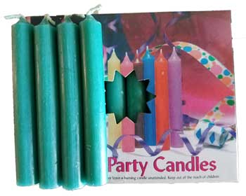 1-2"dark Green Chime Candle 20 Pack - Nakhti By Kali J.N.S