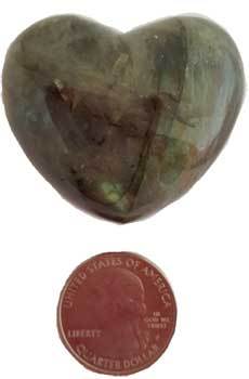 1 3-4" Labradorite Heart - Nakhti By Kali J.N.S