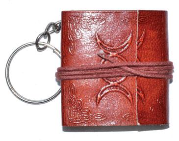 1 3-4" X 2" Triple Moon Journal Key Chain - Nakhti By Kali J.N.S