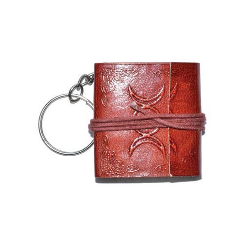 1 3-4" X 2" Triple Moon Journal Key Chain - Nakhti By Kali J.N.S