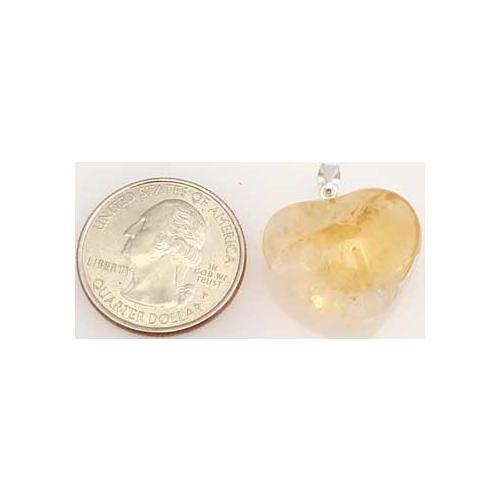 1" Citrine Heart - Nakhti By Kali J.N.S