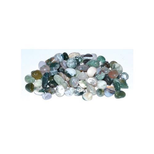 1 Lb Agate, Moss Tumbled Chips 7-9mm - Nakhti By Kali J.N.S