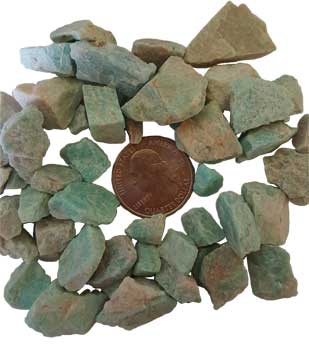 1 Lb Amazonite Untumbled Stones - Nakhti By Kali J.N.S