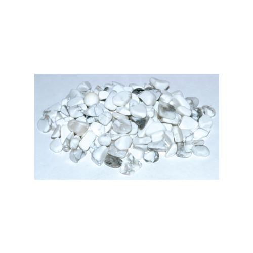 1 Lb Howlite, White Tumbled Chips 6-8mm - Nakhti By Kali J.N.S