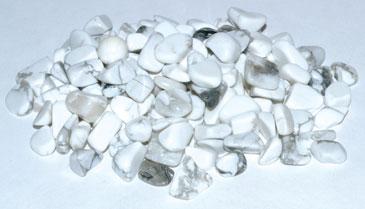 1 Lb Howlite, White Tumbled Chips 6-8mm - Nakhti By Kali J.N.S