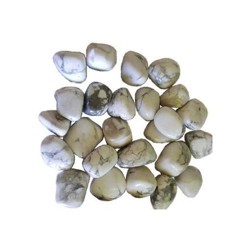 1 Lb Howlite, White Tumbled Stones - Nakhti By Kali J.N.S