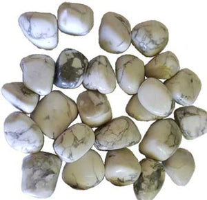 1 Lb Howlite, White Tumbled Stones - Nakhti By Kali J.N.S