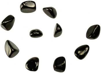 1 Lb Jet Tumbled Stones - Nakhti By Kali J.N.S