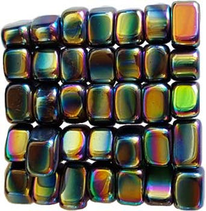 1 Lb Magnetic Hematite Rainbow Tumbled Stones - Nakhti By Kali J.N.S