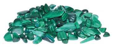 1 Lb Malachite Tumbled Chips 5-8mm - Nakhti By Kali J.N.S