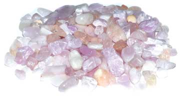 1 Lb Morganite Tumbled Chips 5-8mm - Nakhti By Kali J.N.S