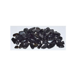 1 Lb Obsidian, Black Tumbled Chips 7-9mm - Nakhti By Kali J.N.S