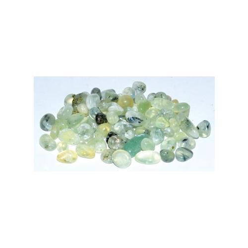 1 Lb Prehnite, Green Tumbled Chips 6-8mm - Nakhti By Kali J.N.S