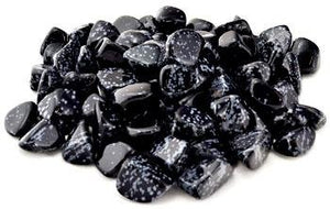 1 Lb Snow Flake Obsidian Tumbled Stones - Nakhti By Kali J.N.S