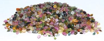 1 Lb Tourmaline, Rainbow Tumbled Chips 2-4mm - Nakhti By Kali J.N.S