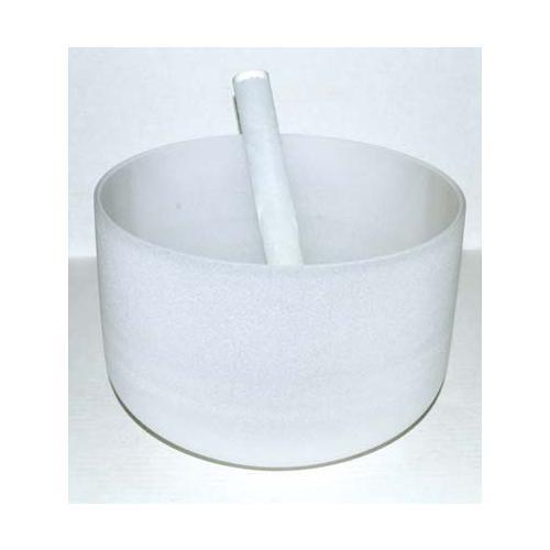 10" Off White Crystal Singing Bowl - Nakhti By Kali J.N.S
