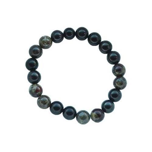 10mm Shungite With Asst Stones Bracelet - Nakhti By Kali J.N.S