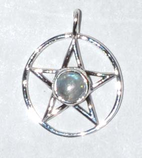 11-16" Pentagram Moonstone Sterling - Nakhti By Kali J.N.S