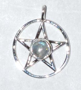 11-16" Pentagram Moonstone Sterling - Nakhti By Kali J.N.S