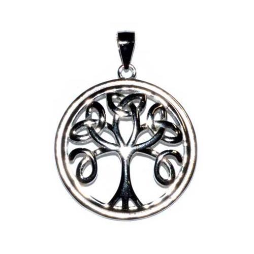 15-16" Celtic Tree Of Life Sterling Pendant - Nakhti By Kali J.N.S