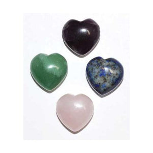 15mm Heart Beads Various Stones (2-pk) - Nakhti By Kali J.N.S