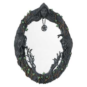 17" Maiden, Mother, Crone Wall Mirror - Nakhti By Kali J.N.S