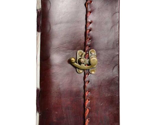 1842 Poetry Leather Blank Book W- Latch - Nakhti By Kali J.N.S
