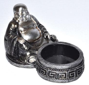 2 1-2" Happy Buddha Tealight Holder - Nakhti By Kali J.N.S