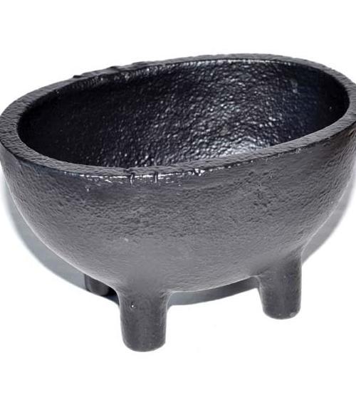 2 1-2" Oval Cast Iron Cauldron - Nakhti By Kali J.N.S