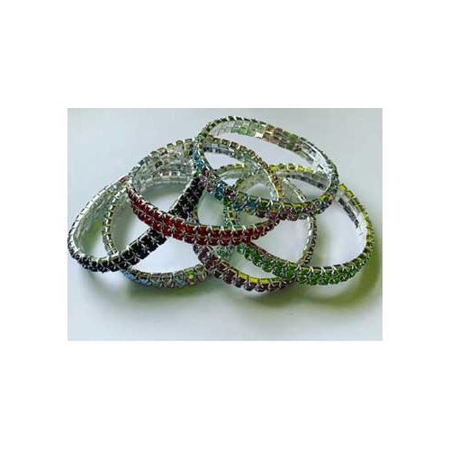 2 Line Crystal Stretch Bracelet Various - Nakhti By Kali J.N.S