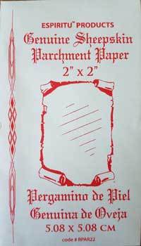 2" X 2" Sheep Skin Parchment Paper - Nakhti By Kali J.N.S