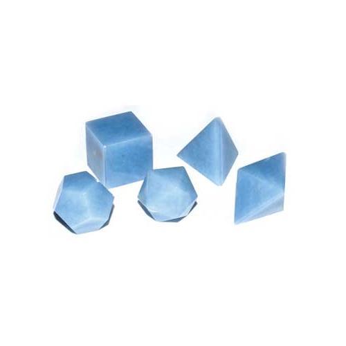 20mm Angelite Platonic Solids - Nakhti By Kali J.N.S