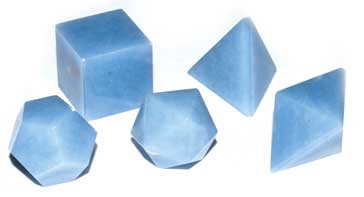 20mm Angelite Platonic Solids - Nakhti By Kali J.N.S