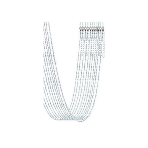 24" Silver Plated Brass Chain (12-pk) - Nakhti By Kali J.N.S