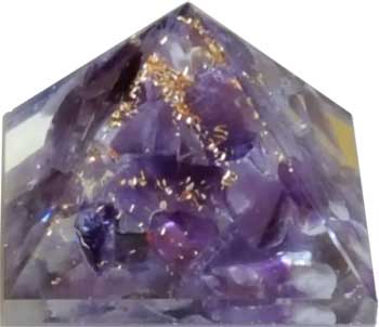25-30mm Orgone Amethyst Pyramid - Nakhti By Kali J.N.S