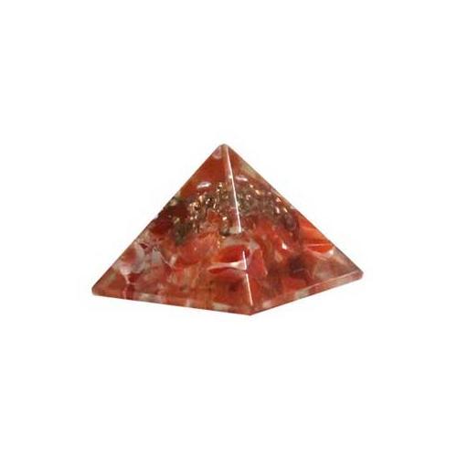 25-30mm Orgone Carnelian Pyramid - Nakhti By Kali J.N.S