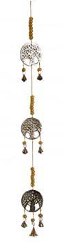 29" 3 Tree Of Life Brass Chime - Nakhti By Kali J.N.S