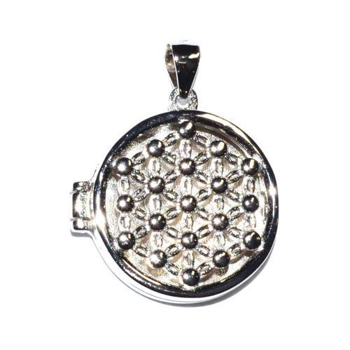 3-4" Flower Of Life Locket Sterling Pendant - Nakhti By Kali J.N.S