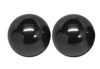 3-4" Magnetic Hematite Balls 10 Pairs - Nakhti By Kali J.N.S